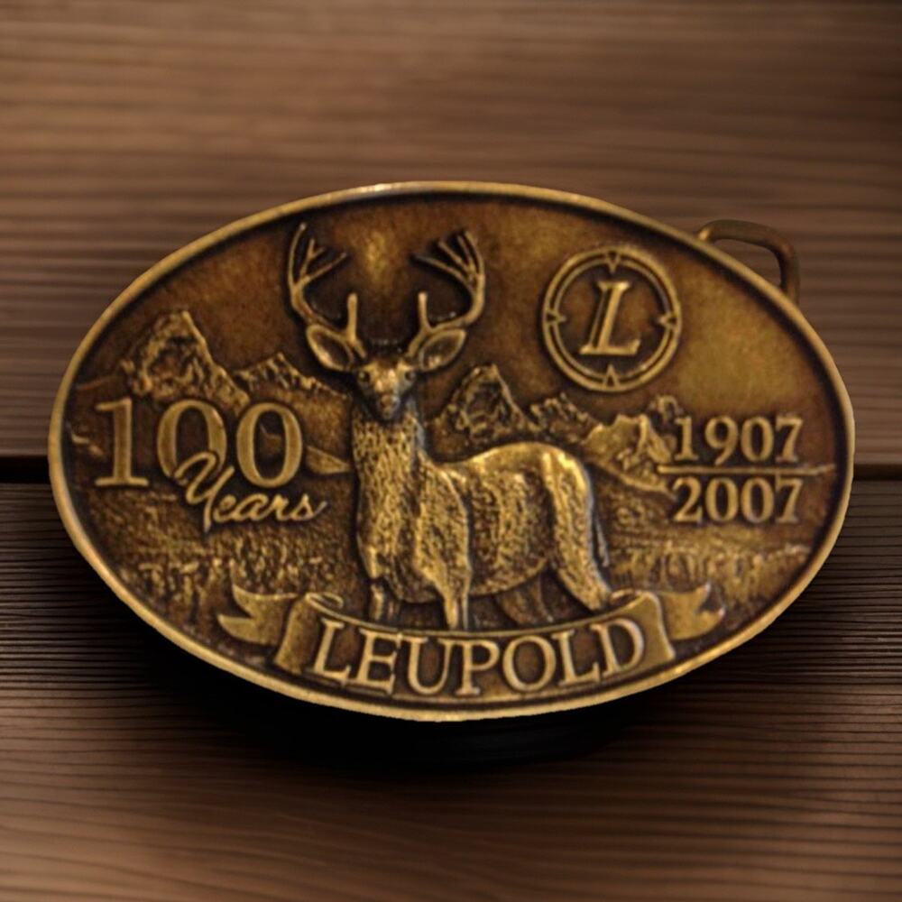Leupold 100 Years Anniversary Belt Buckle 1907 2007 New Fast Shipping